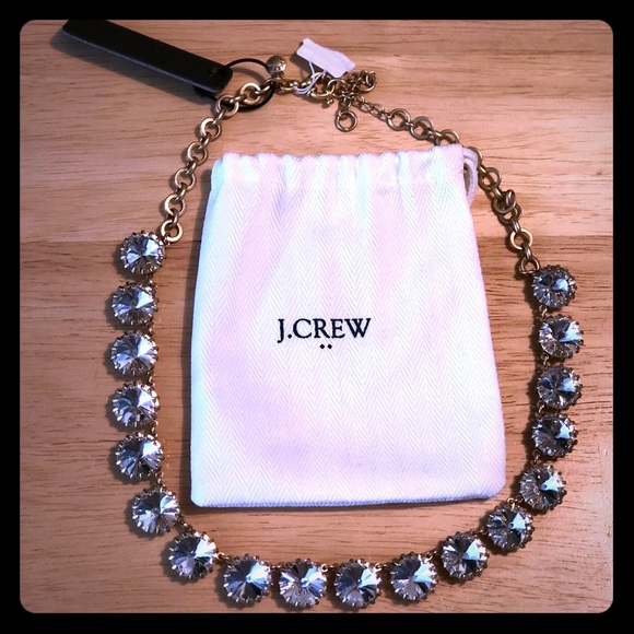 J. Crew Jewelry - JCrew Gold Tone Crystal Necklaces